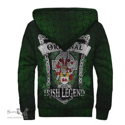 Irish Boland or O'Boland Coat of Arms Family Crest Ireland Sherpa Hoodie Original Irish Legend Sherpa Hoodie