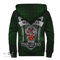 Irish Chevers Coat of Arms Family Crest Ireland Sherpa Hoodie Original Irish Legend Sherpa Hoodie