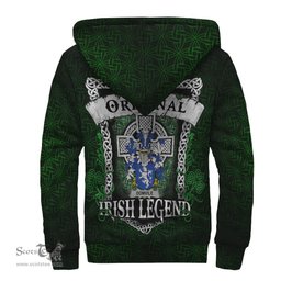 Irish Domvile Coat of Arms Family Crest Ireland Sherpa Hoodie Original Irish Legend Sherpa Hoodie