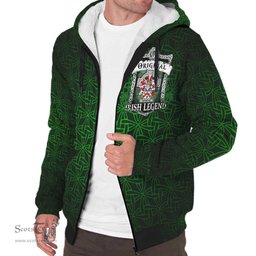 Irish Dermond or O'Dermond Coat of Arms Family Crest Ireland Sherpa Hoodie Original Irish Legend Sherpa Hoodie