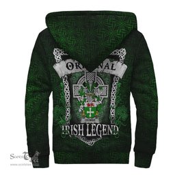 Irish Crombie Coat of Arms Family Crest Ireland Sherpa Hoodie Original Irish Legend Sherpa Hoodie