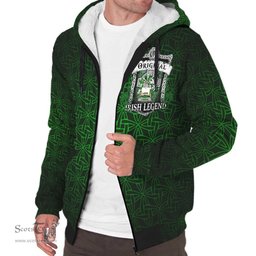 Irish Lennon or O'Lennon Coat of Arms Family Crest Ireland Sherpa Hoodie Original Irish Legend Sherpa Hoodie