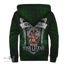 Irish Finnegan or O'Finnegan Coat of Arms Family Crest Ireland Sherpa Hoodie Original Irish Legend Sherpa Hoodie