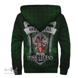 Irish Henn Coat of Arms Family Crest Ireland Sherpa Hoodie Original Irish Legend Sherpa Hoodie