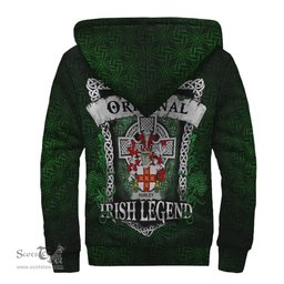 Irish Hurley or O'Hurley Coat of Arms Family Crest Ireland Sherpa Hoodie Original Irish Legend Sherpa Hoodie