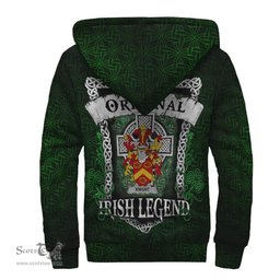 Irish Knight Coat of Arms Family Crest Ireland Sherpa Hoodie Original Irish Legend Sherpa Hoodie