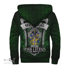Irish Exham Coat of Arms Family Crest Ireland Sherpa Hoodie Original Irish Legend Sherpa Hoodie