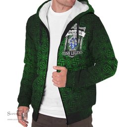 Irish Treacy or Tracy Coat of Arms Family Crest Ireland Sherpa Hoodie Original Irish Legend Sherpa Hoodie