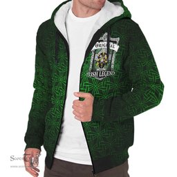 Irish Tisdall or Tisdale Coat of Arms Family Crest Ireland Sherpa Hoodie Original Irish Legend Sherpa Hoodie