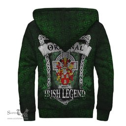 Irish Minnitt Coat of Arms Family Crest Ireland Sherpa Hoodie Original Irish Legend Sherpa Hoodie
