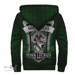 Irish Ushburne Coat of Arms Family Crest Ireland Sherpa Hoodie Original Irish Legend Sherpa Hoodie