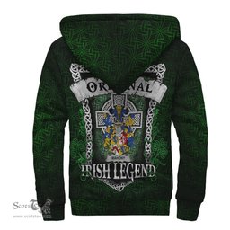 Irish Mahony or O'Mahoney Coat of Arms Family Crest Ireland Sherpa Hoodie Original Irish Legend Sherpa Hoodie