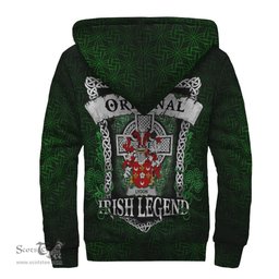 Irish Lydon or Leyden Coat of Arms Family Crest Ireland Sherpa Hoodie Original Irish Legend Sherpa Hoodie