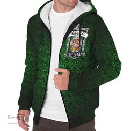 Irish Vizer Coat of Arms Family Crest Ireland Sherpa Hoodie Original Irish Legend Sherpa Hoodie