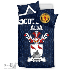 Scottish Cairnie Family Crest Tartan Bedding Set Scottish Home Duvet Covers 1991 Style