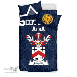 Scottish Cassels Family Crest Tartan Bedding Set Scottish Home Duvet Covers 1991 Style