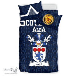 Scottish Caird Family Crest Tartan Bedding Set Scottish Home Duvet Covers 1991 Style