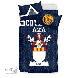 Scottish Keith Family Crest Tartan Bedding Set Scottish Home Duvet Covers 1991 Style