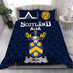 Scottish Hope Family Crest Tartan Bedding Set Scottish Home Duvet Covers 1991 Style