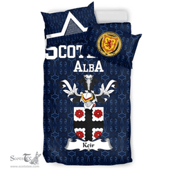 Scottish Keir Family Crest Tartan Bedding Set Scottish Home Duvet Covers 1991 Style