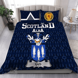Scottish Ged Family Crest Tartan Bedding Set Scottish Home Duvet Covers 1991 Style