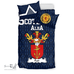 Scottish Fair Family Crest Tartan Bedding Set Scottish Home Duvet Covers 1991 Style