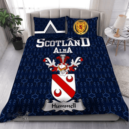 Scottish Hummell Family Crest Tartan Bedding Set Scottish Home Duvet Covers 1991 Style