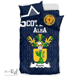 Scottish Hastie Family Crest Tartan Bedding Set Scottish Home Duvet Covers 1991 Style