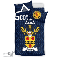 Scottish Gredon Family Crest Tartan Bedding Set Scottish Home Duvet Covers 1991 Style