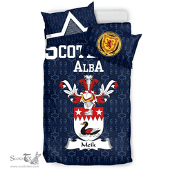 Scottish Meik Family Crest Tartan Bedding Set Scottish Home Duvet Covers 1991 Style
