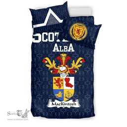 Scottish Mackintosh Family Crest Tartan Bedding Set Scottish Home Duvet Covers 1991 Style