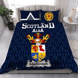 Scottish Mackintosh Family Crest Tartan Bedding Set Scottish Home Duvet Covers 1991 Style