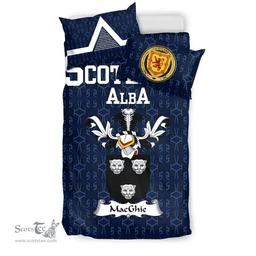 Scottish MacGhie Family Crest Tartan Bedding Set Scottish Home Duvet Covers 1991 Style