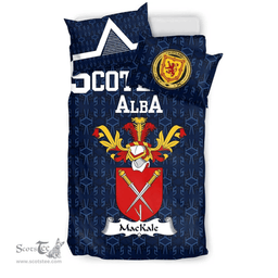 Scottish MacKale or McKaile Family Crest Tartan Bedding Set Scottish Home Duvet Covers 1991 Style