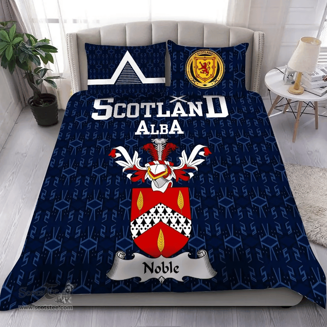 Scottish Noble Family Crest Tartan Bedding Set Scottish Home Duvet Covers 1991 Style