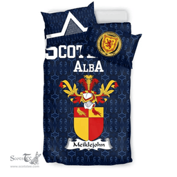 Scottish Meiklejohn Family Crest Tartan Bedding Set Scottish Home Duvet Covers 1991 Style