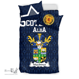 Scottish MacInnes Family Crest Tartan Bedding Set Scottish Home Duvet Covers 1991 Style