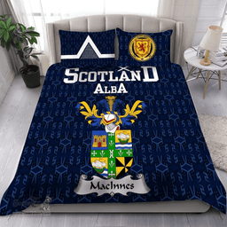 Scottish MacInnes Family Crest Tartan Bedding Set Scottish Home Duvet Covers 1991 Style