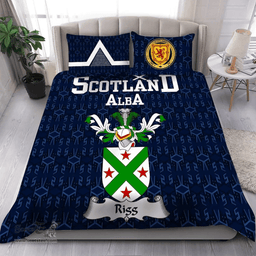 Scottish Rigg Family Crest Tartan Bedding Set Scottish Home Duvet Covers 1991 Style