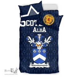Scottish Kinninmond Family Crest Tartan Bedding Set Scottish Home Duvet Covers 1991 Style
