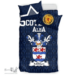 Scottish Milliken Family Crest Tartan Bedding Set Scottish Home Duvet Covers 1991 Style