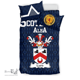 Scottish Laird Family Crest Tartan Bedding Set Scottish Home Duvet Covers 1991 Style