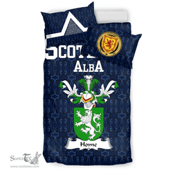 Scottish Home or Hume Family Crest Tartan Bedding Set Scottish Home Duvet Covers 1991 Style