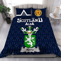 Scottish Home or Hume Family Crest Tartan Bedding Set Scottish Home Duvet Covers 1991 Style