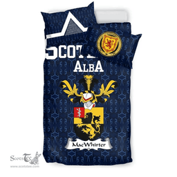 Scottish MacWhirter Family Crest Tartan Bedding Set Scottish Home Duvet Covers 1991 Style