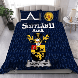 Scottish MacWhirter Family Crest Tartan Bedding Set Scottish Home Duvet Covers 1991 Style