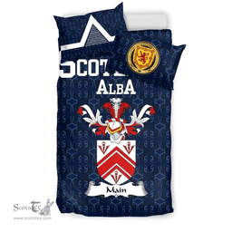 Scottish Main Family Crest Tartan Bedding Set Scottish Home Duvet Covers 1991 Style