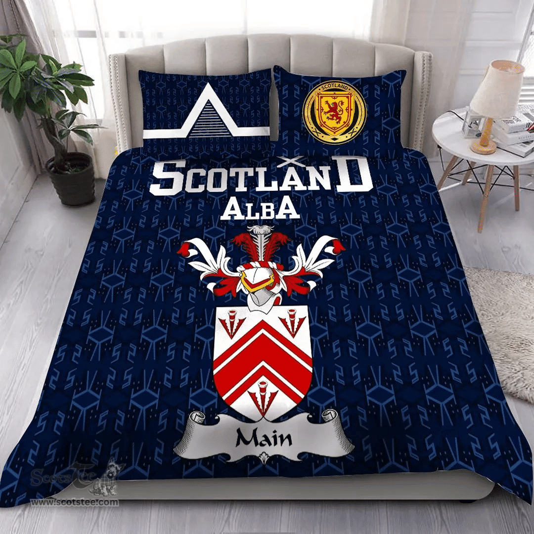 Scottish Main Family Crest Tartan Bedding Set Scottish Home Duvet Covers 1991 Style