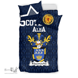 Scottish Maconochie Family Crest Tartan Bedding Set Scottish Home Duvet Covers 1991 Style