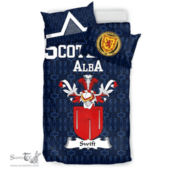 Scottish Swift or Swifte Family Crest Tartan Bedding Set Scottish Home Duvet Covers 1991 Style